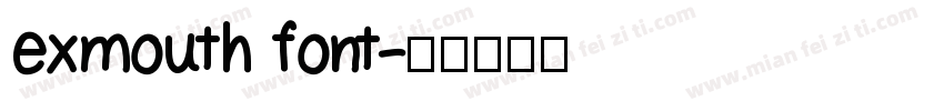 exmouth font字体转换